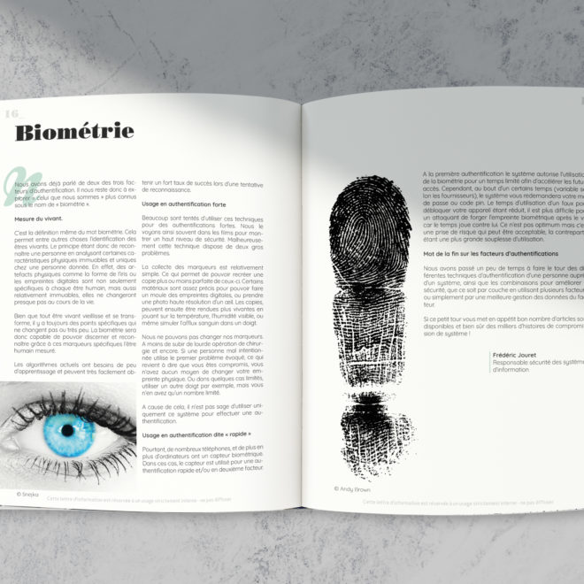 Journal d'entreprise - Neonews 14 - biometrique